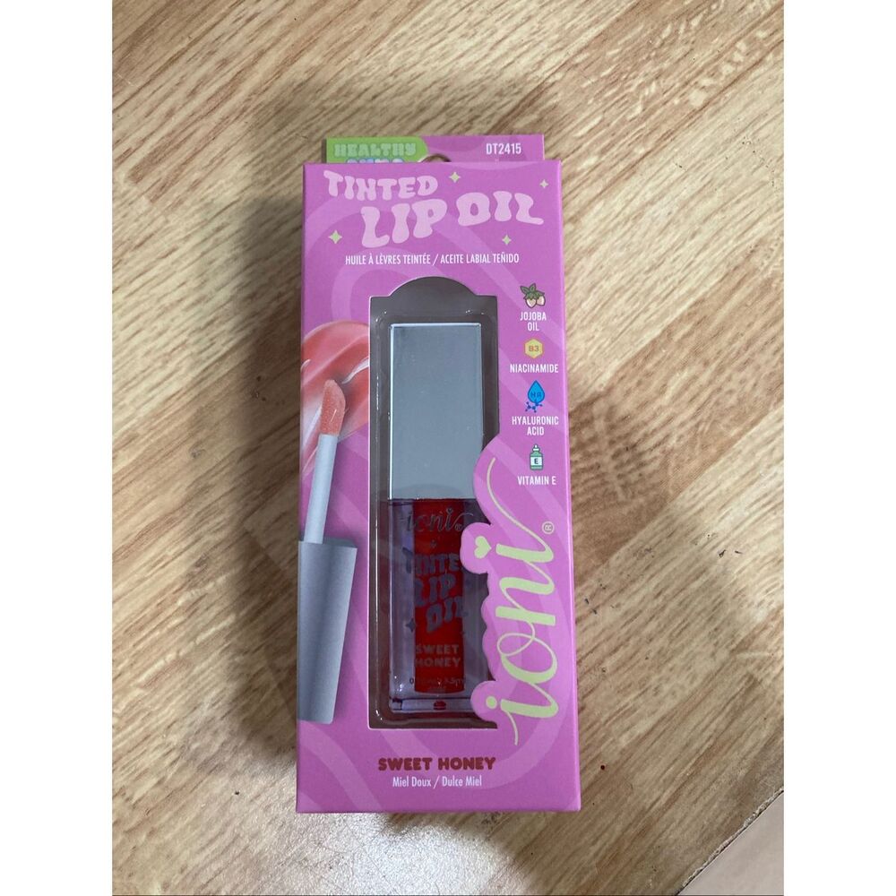 Ioni Tinted Lip Oil Sweet Honey New Sealed Hydrating Gloss Vegan